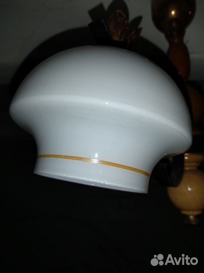 Люстра 3х рожковая молочное стекло СССР