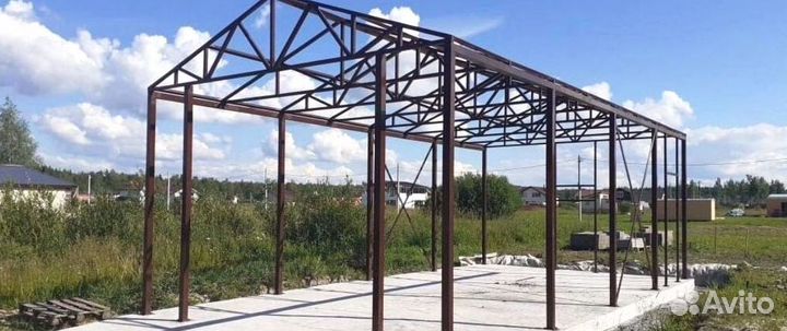 Каркас навеса на заказ