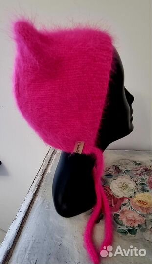 Шапочка чепчик из пуха норки размер 53-56