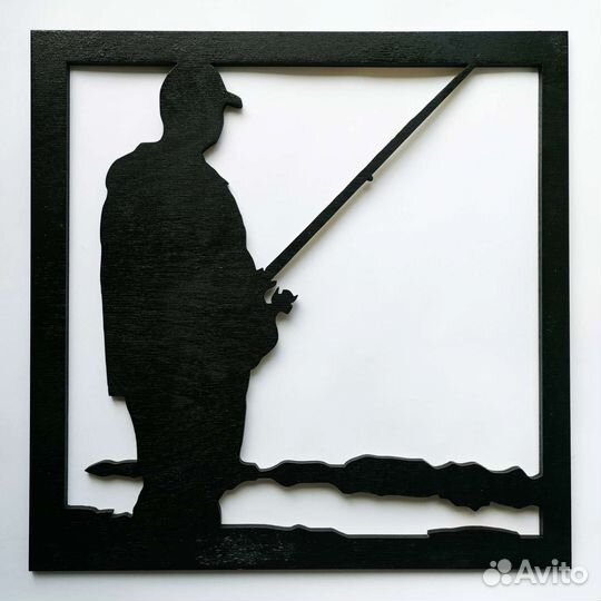 Набор панно из дерева рыбалка