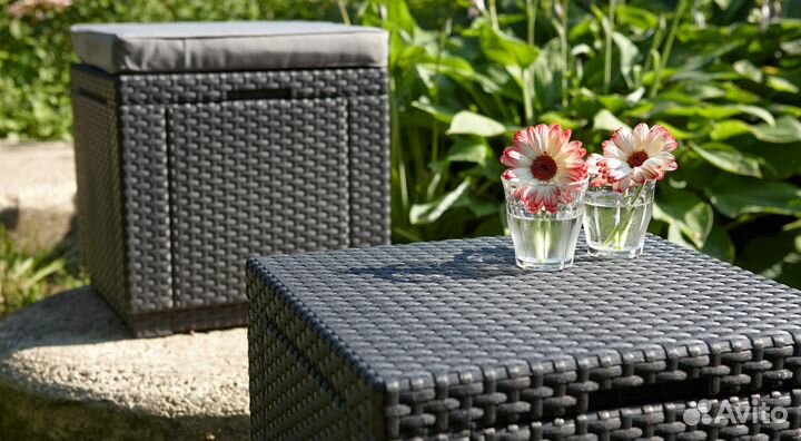 Кофейный столик пуф отделение для хранения Cube