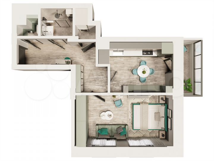 1-к. квартира, 39,3 м², 7/16 эт.