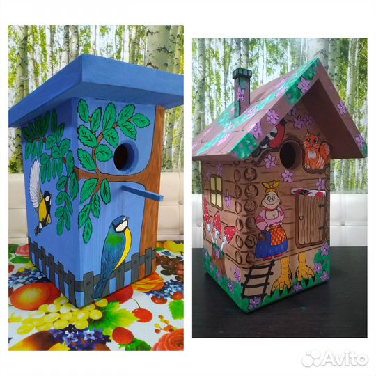 Скворечник, Синичник,Кормушка для птиц