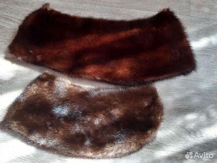 Воротники норковые,шапка