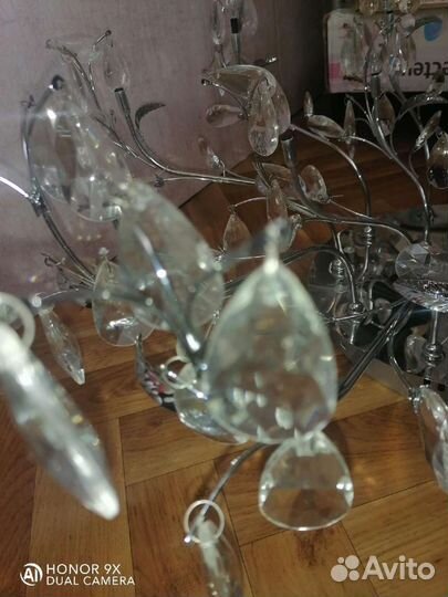 Люстра с пультом бу