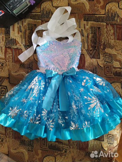 Новогодний костюм снежинки рост 98