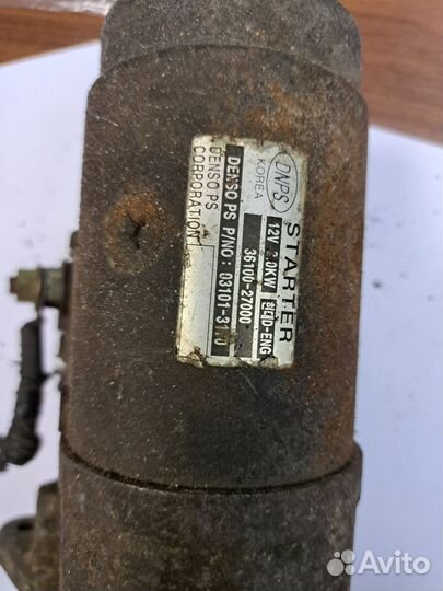 Стартер на hyundai santafe 2 поколения