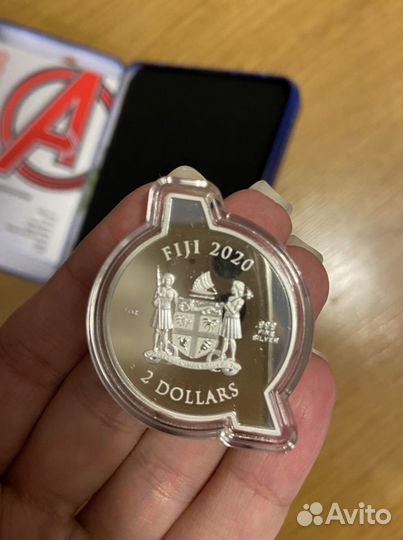 Монета Марвел мстители. Marvel: 2020 1oz Pure Silv