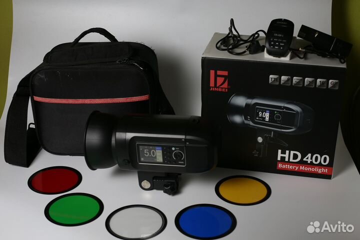 Jinbei HD-400 TTL + Jinbei TR-Q6C HSS TTL (Canon)