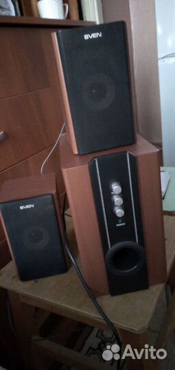 Колонки и самбуфер Sven