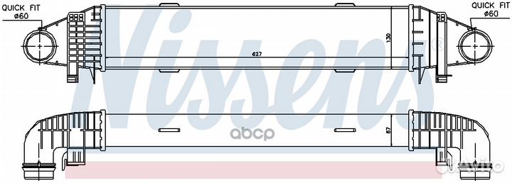ИнтеркулерMB W204 1.8i 09 96598 Nissens