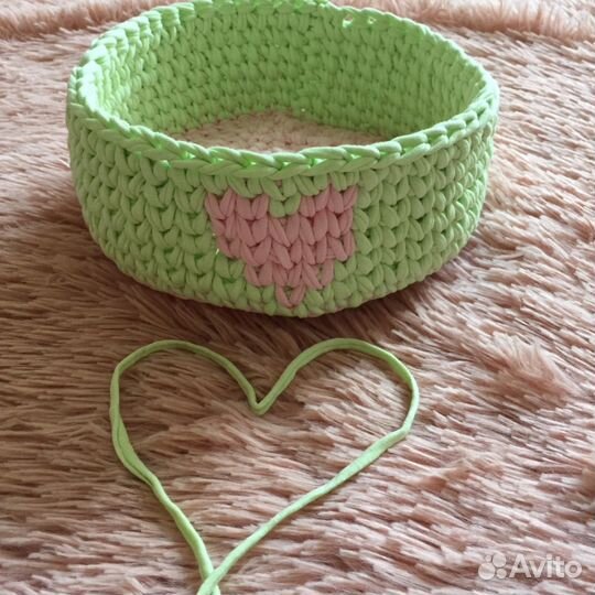 Вязаные корзины