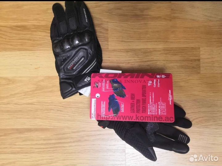 Перчатки Komine(Кожа,текстиль)