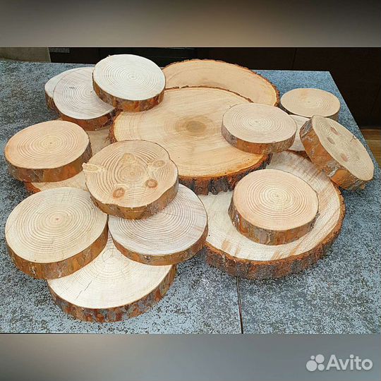 Спилы d12-34см (кедр,береза,сосна)