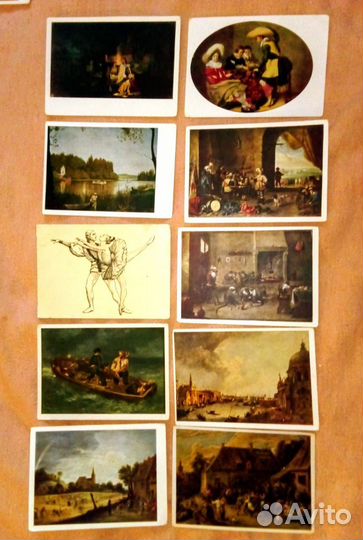 Открытки почтовые Искусство Картины СССР Живопись
