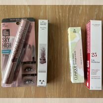 Maybelline, clinique, clarins