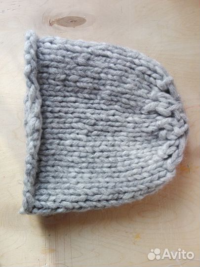 Шапка вязаная на весну осень шапка бини берет