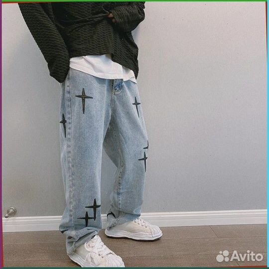 Штаны карго Y2K с крестами (Арт товара: 60854)