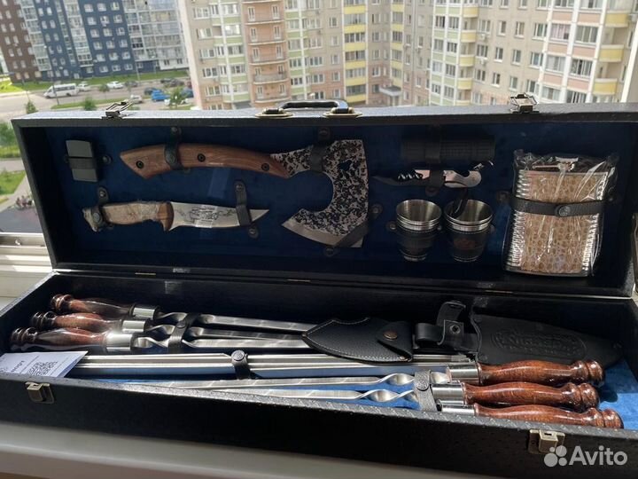 Шашлычный набор в кейсе