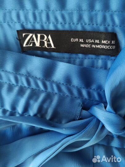 Атласные брюки zara