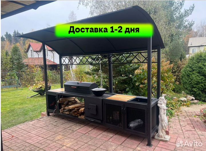 Мангал казан беседка