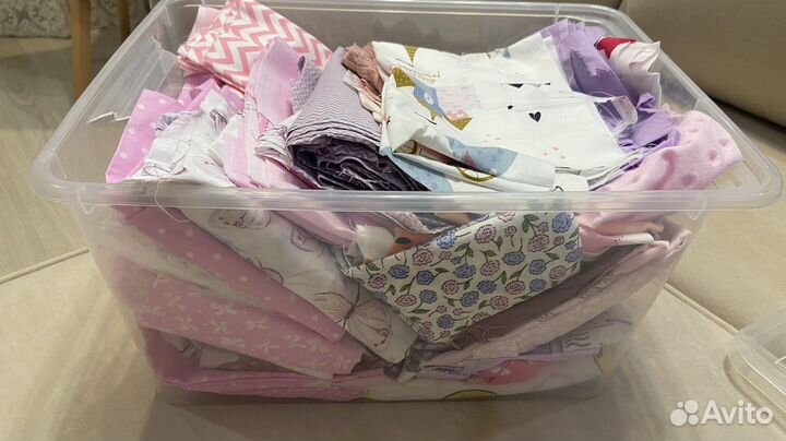 Обрезы ткани для рукоделия