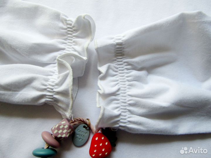 Белая блузка для девочки водолазка 134