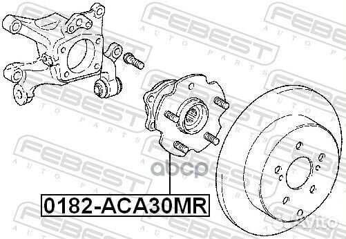 К-кт подшипника ступицы зад. Toyota Rav4 05