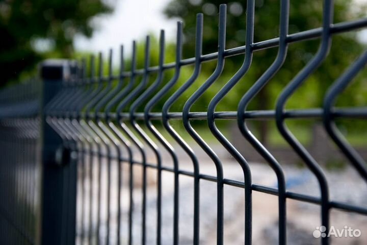 Установка забора из 3D панели