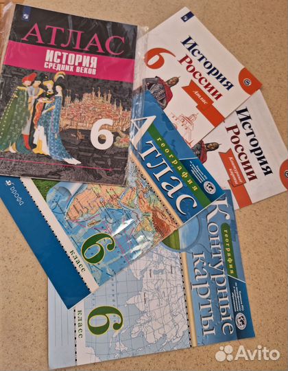 Контурные карты 6 класс