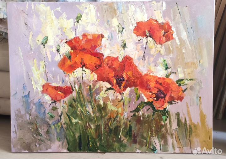 Большая картина маслом, Красные Маки