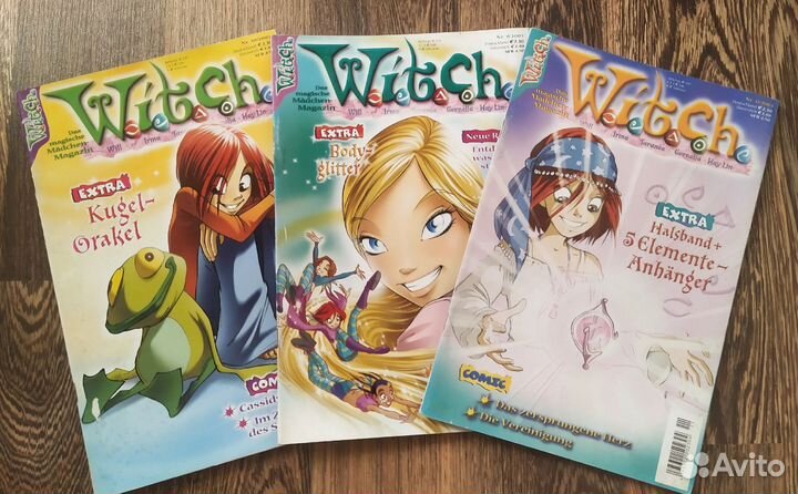 Журналы и книга W.i.t.c.h Чародейки