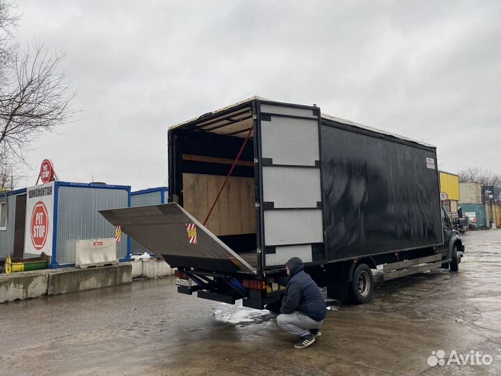 Грузоперевозка 7 метров гидроборт боковая верхняя