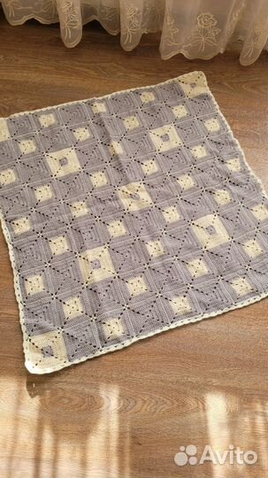 Плед детский вязаный ручная работа