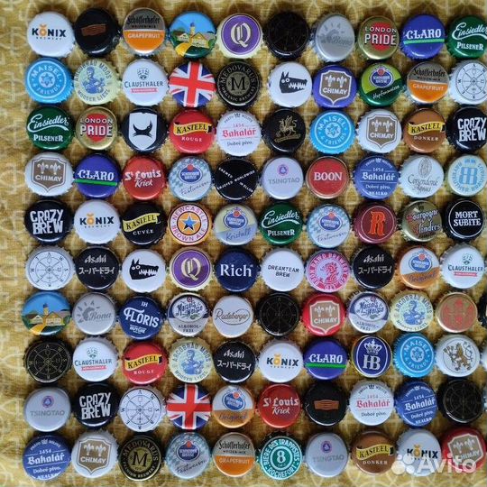 Набор пивных пробок 150 штук, есть повторы