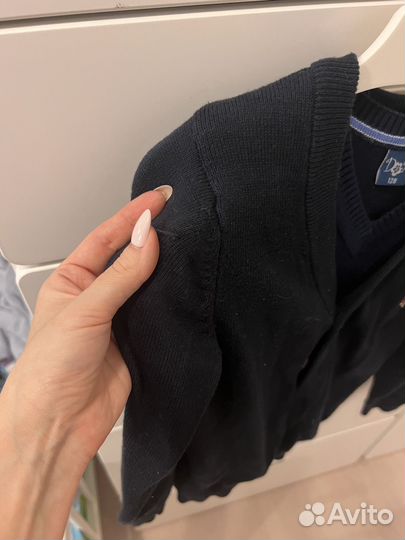 Кардиган и жилет трикотажные в школу