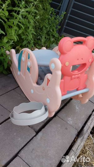 Детский горка качалка