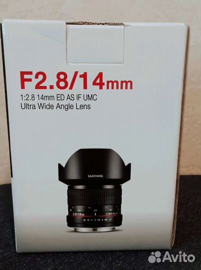Объектив samyang 14mm f 2.8 для Nikon