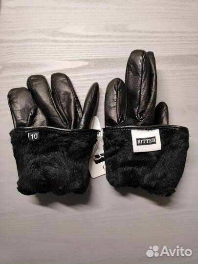 Мужские кожанные перчатки Ritter, 10 размер