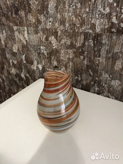 Кувшин из цветного стекла СССР