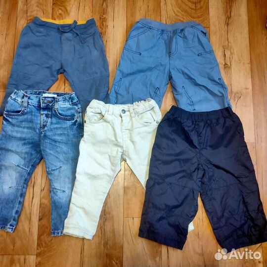 Вещи на мальчика 86-92 джинсы,штаны,боди