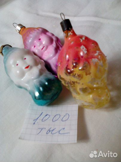 Елочные игрушки стекло