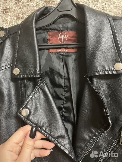 Куртка кожаная косуха женская