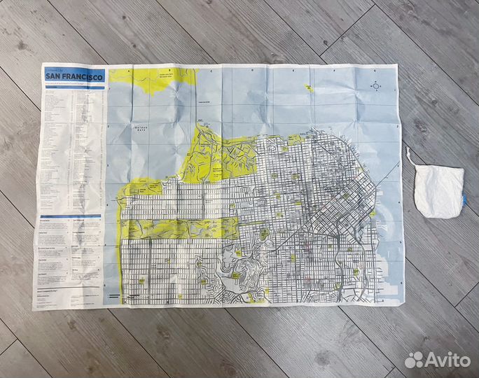 Карта Сан-Франциско из тайвека