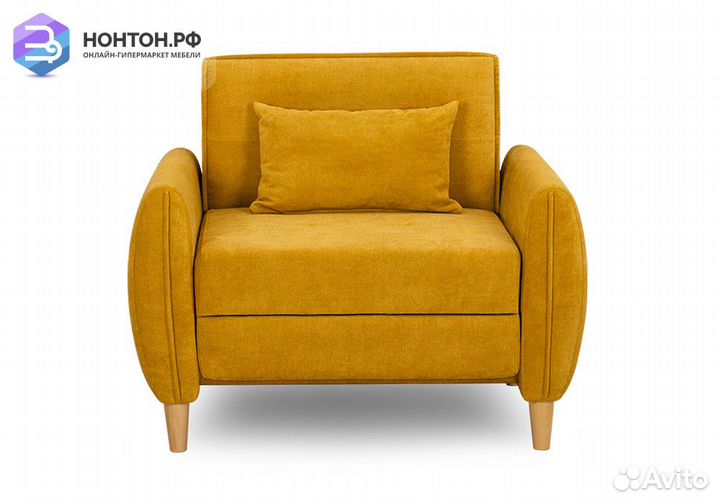 Кресло еврокнижка Анита желтое