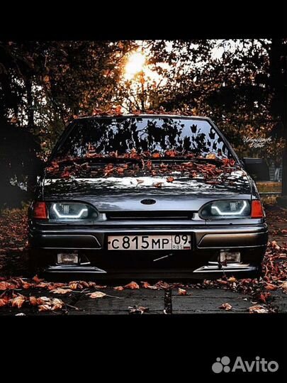 Дхо в фары ваз 2114, 15 в стиле lexus, bmw, AMG