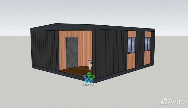 Дом для глемпинга. Жилой модуль