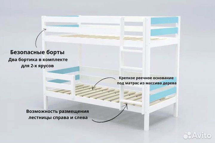 Двухъярусная кровать детская в наличии