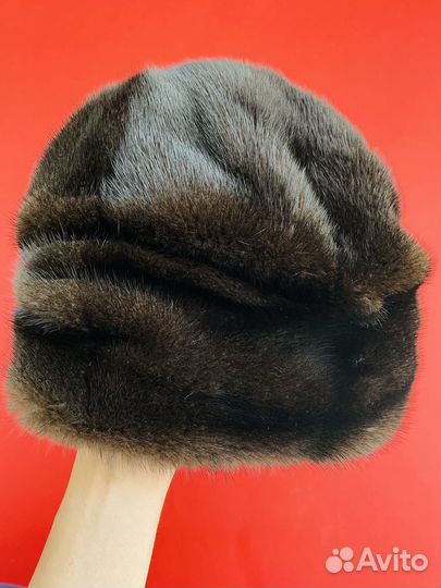 Норковая шапка HPI Швеция. Saga furs. Оригинал