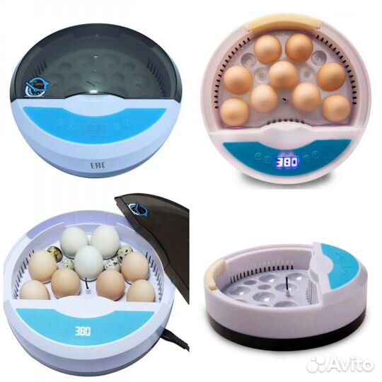 Инкубатор HHD 9 мини автоматический с овоскопом